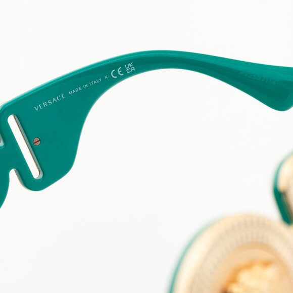 Versace VE4425U Green Medusa-Logo Rectangular Sunglasses - Picture 8 of 9